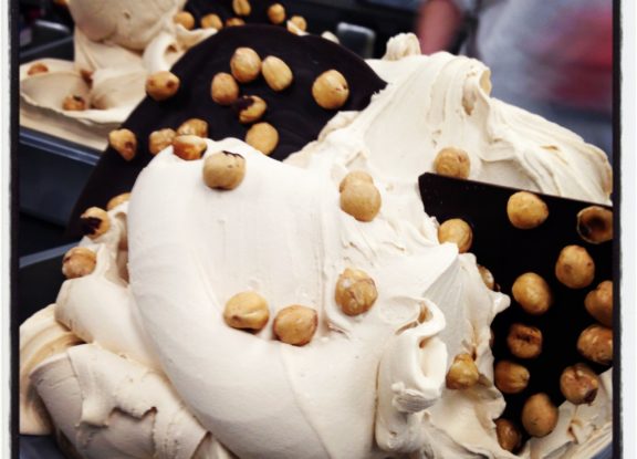 Hazelnoot chocolade ijs