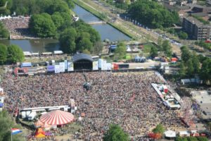 Bevrijdingsfestival Zwolle van boven